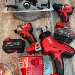 M18 18-Volt Lithium-Ion Brushless Cordless Combo Kit (4-Tool) with 2-Batteries, 1-Charger and Tool Bag