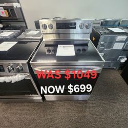 30 In. 6.3 Cu. Ft. Instaview Slide In Electric Range With Probake, Air Fry, Air Sous Vide And Easy Clean 