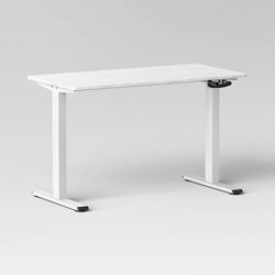 Loring Manual Height Adjustable Standing Desk White