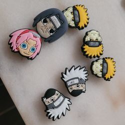 Naruto 4pc CROC charms
