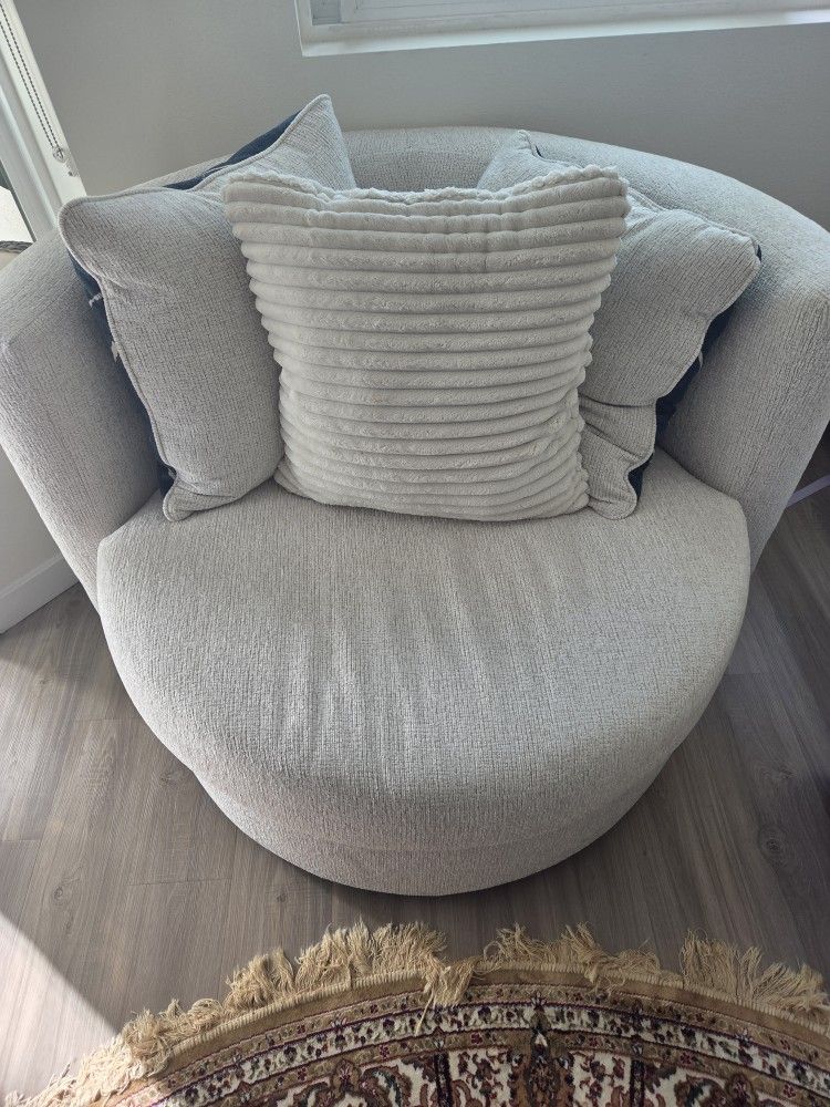 Brand New Soft White Love Seat