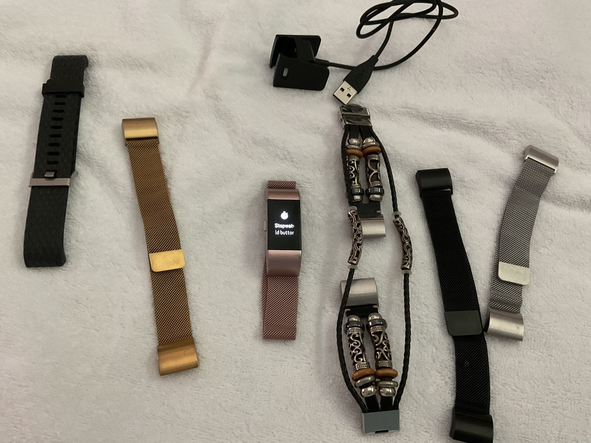 Fitbit Charge W/ 6 Replacement Bands 