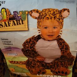 leopard costume for children from 12 to 18 months