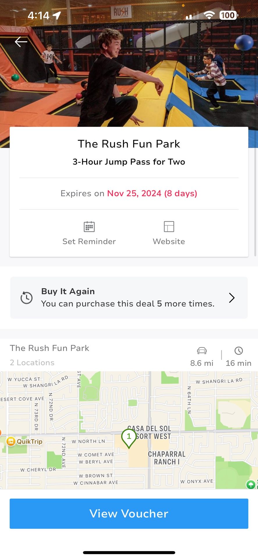 7 Passes For 3 Hour Jump