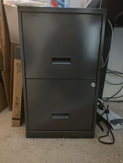 2 Drawer File Cabinet (No Key)