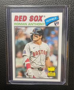 2026 Roman Anthony Topps Heritage Rookie Card. Boston Red Sox.