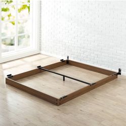 5” Wood Full Bed Fame For Box Spring & Mattress Set