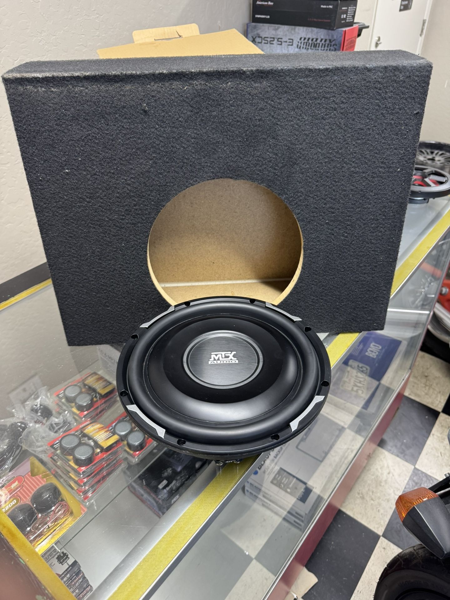 Mtx 10 Inch Shallow Mount Subwoofer With Box New Cheap $120