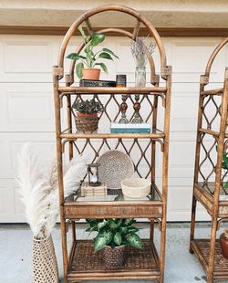 Vintage Rattan Etagre Shelf (ONE ONLY)