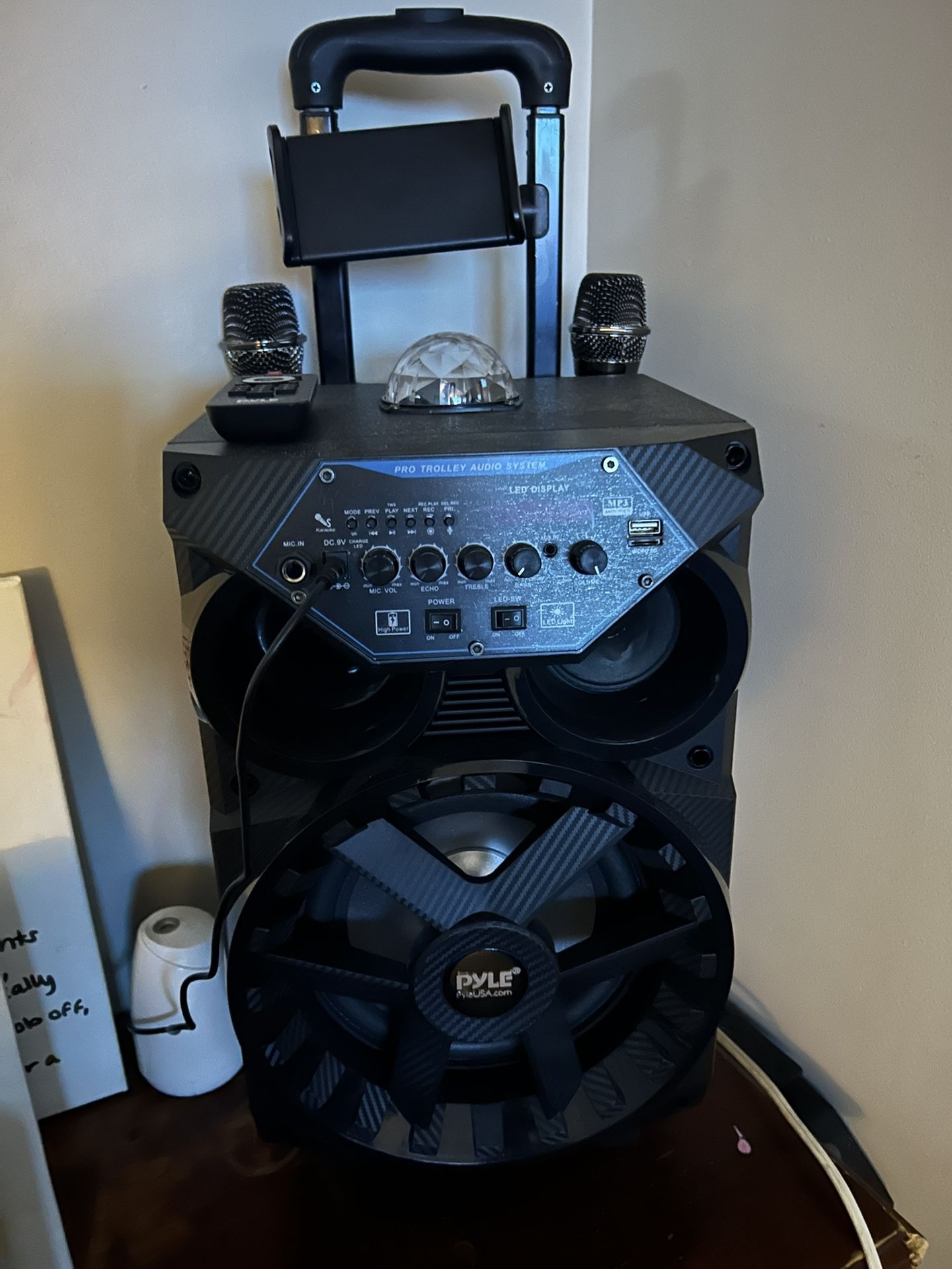 Bluetooth Speaker With Disco Karaoke