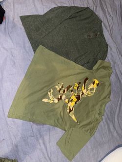 Kids Shirts Bundle – Dinosaur Graphic and Button-Up
