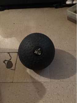 25Lb weighted ball & resistance bands