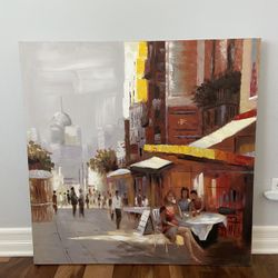 WALL ART - OIL  ON CANVAS PAINTING