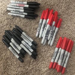 Red & Black Sharpies Galore!