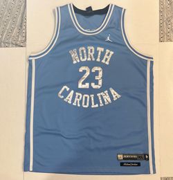 Michael Jordan North Carolina Nike Baby Blue Jersey #23 Size XL Vintage