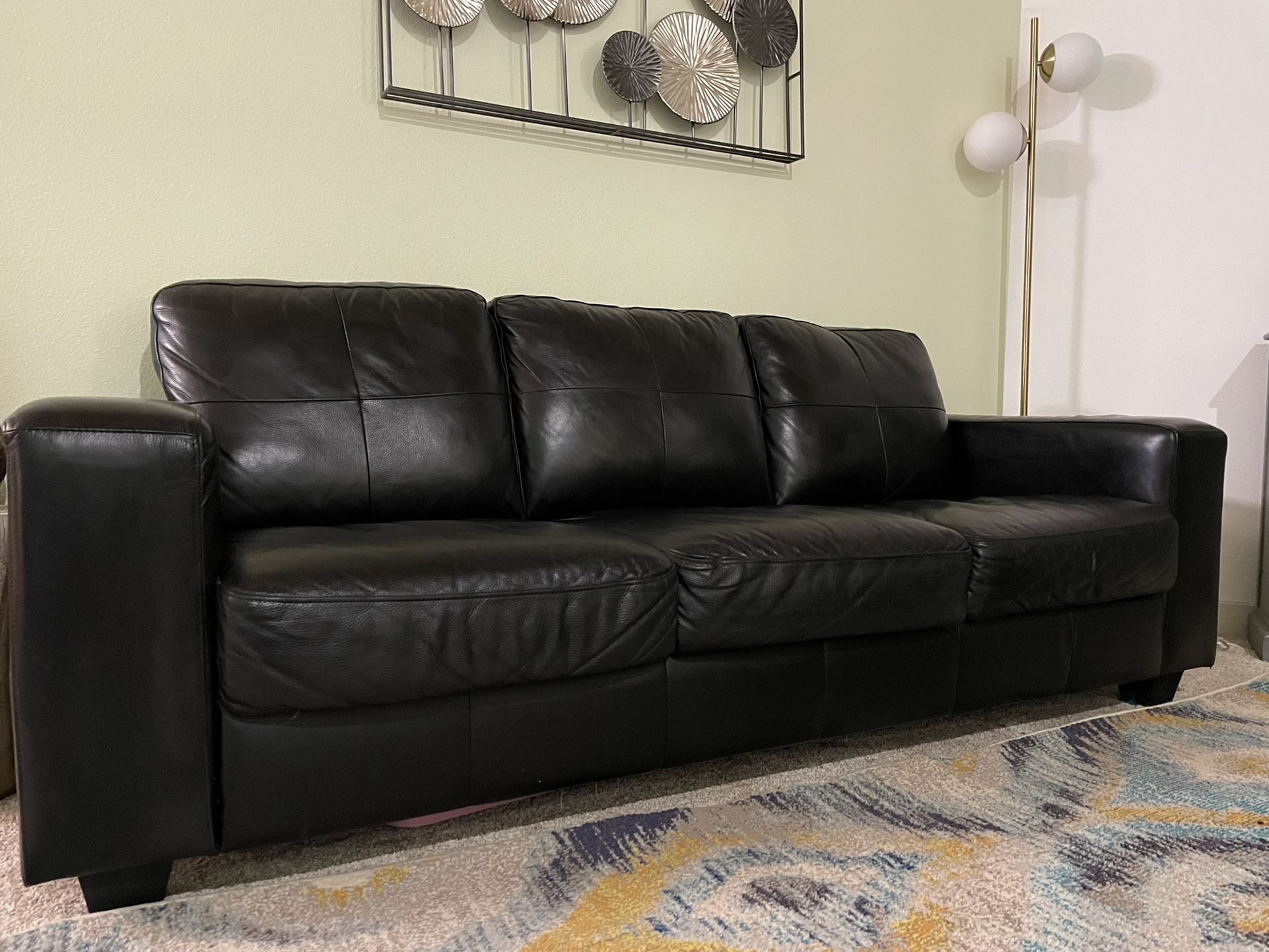 ikea leather sofa skogaby review