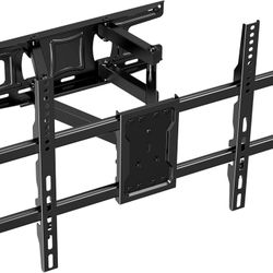 Full Motion TV Wall Mount Bracket Dual Articulating Arms Swivels Tilts Rotation for Most 37-75 Inch Flat Curved TVs,Holds up to 110lbs, Max VESA 600x4