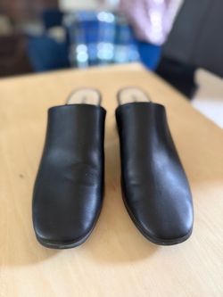 Black Slip-On Mules size 7 1/2