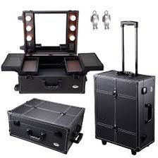 Brand new rolling make up case with vanity and lights for 120