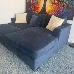 Modular Sectional Sofá With Ottoman