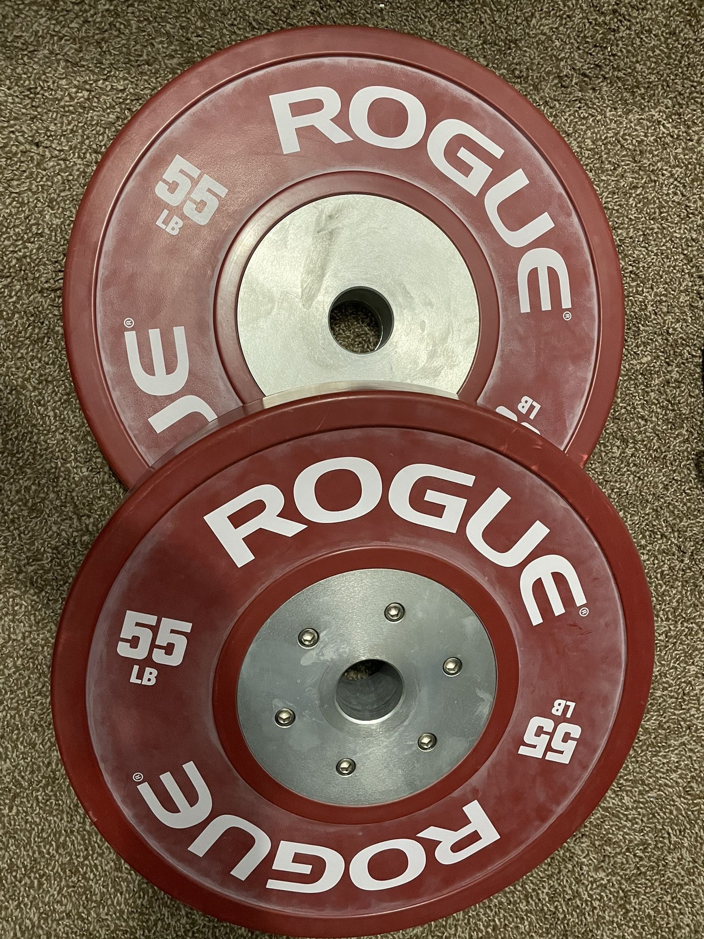 Rogue Stubby Axle & 55LB Color Training Plates