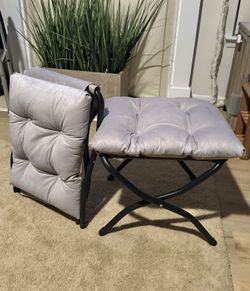 HollyHOME 15” High Folding Footrest Stool 