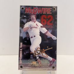 Mark McGwire Baseball Card