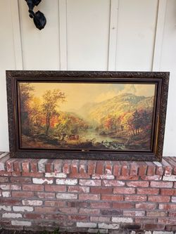 Jasper Francis Cropsey 'Adirondack Stream' Framed Art Print by Turner Manufacturing Co.