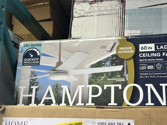 Indoor/outdoor wet rated matte white ceiling fan