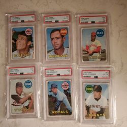 1969 Topps Baseball Cards/ PSA Graded