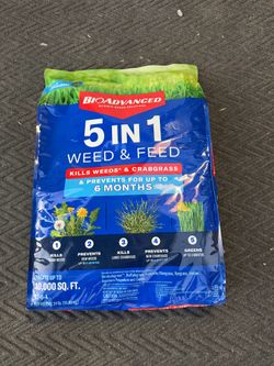 Bioadvanced 24 lbs. Granules 5-in-1 Weed and Feed Dry Lawn Fertilizer for Northern Lawns