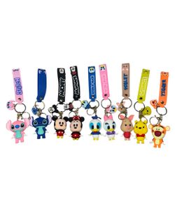 Character Keychains Set of 9