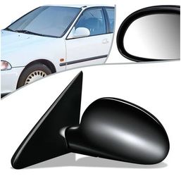 LA Zona Auto Parts 1992 to 1995 Honda Civic Right Passenger Side Derecho Pasajero Mirror Espejo Retrovisor