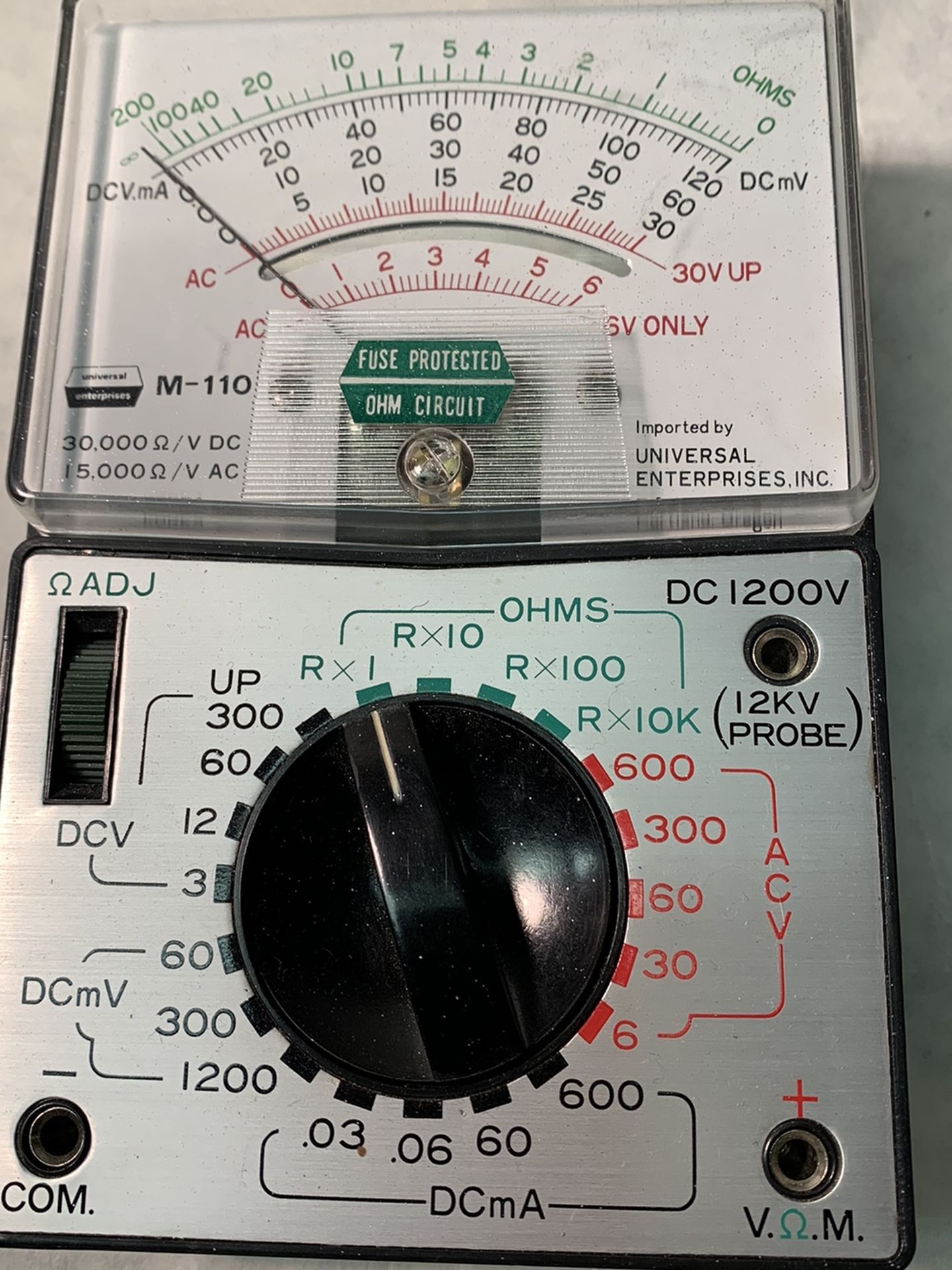 Multimeter, Universal Enterprises brand, Model M-110