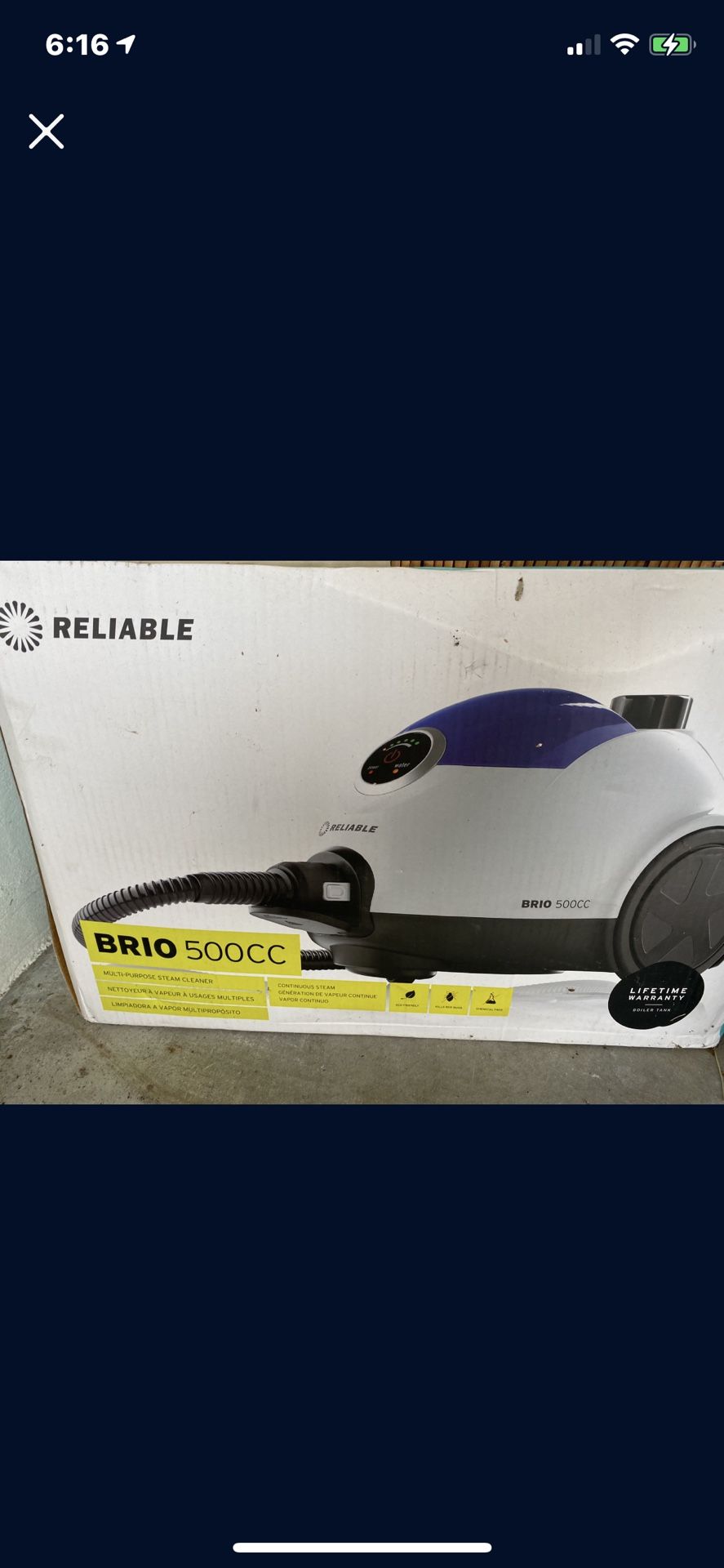 Reliable Brio 500cc Steamer