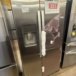 GE profile side by side counter depth refrigerator 