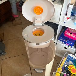 Diaper Genie Pail with Lid Open