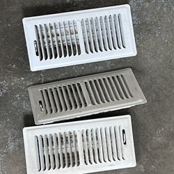 (3) 4x10 White Floor Vents