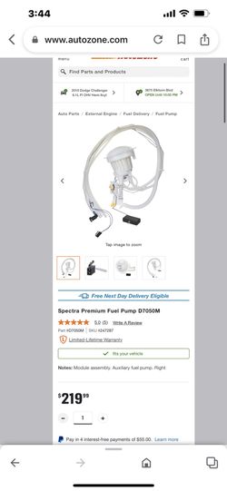 2010 Challenger 6.1 Fuel Pump