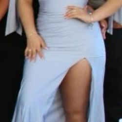 Baby blue dress