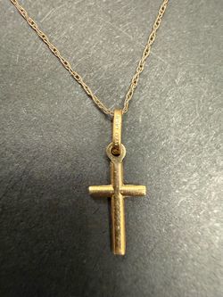 14K Gold Small Cross
