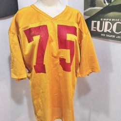 Yellow Football Jersey 75 Germany Pumas Sz XL vintage NFL