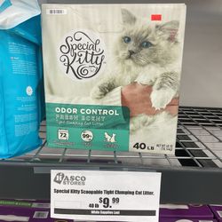 Special Kitty Scoopable Tight Clumping Odor Control Fresh Scent Cat Litter 40lb