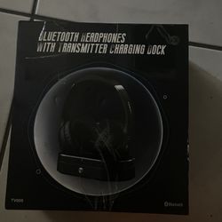 FX Bluetooth Headphones with Transmitter Charging Dock TV006