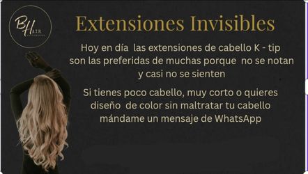 Extensiones de cabello invisible