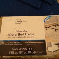 New.  Mainstays Metal Bed Frame (Universal)