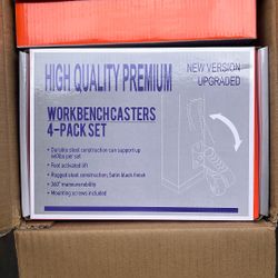 High Quality Premium Workbench Casters 4 Pack Set!!!
