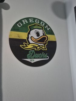 Wooden Oregon Duck Sign