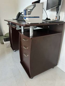 Escritorio de Oficina con Bandeja para Teclado