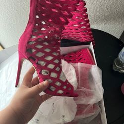 Brand New Pink Boots 